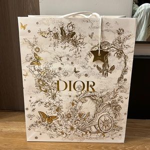 Dior holiday edition shopping bag
